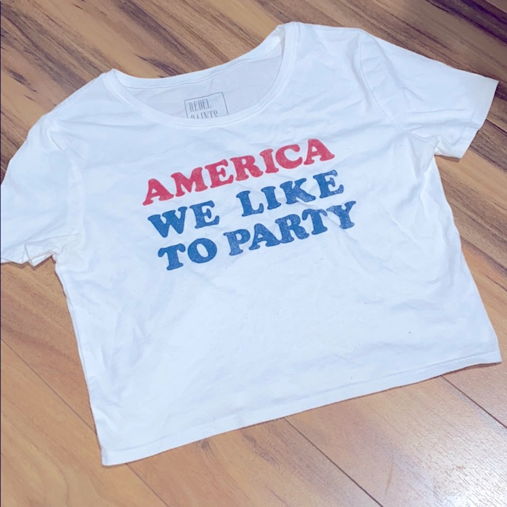 America crop top
